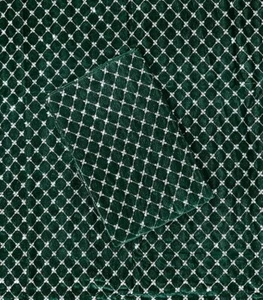 Material del vestido indio Terciopelo Costura Bordado Túnica Top Verde Tela n... - Imagen 1 de 1