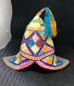 Child's Peruvian Andean Mountain - Handmade Shaman Chullo Hat SKU# 02/23/02 - Bild 1 von 5