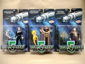 Babylon 5 Earth Alliance Space Station 1997 exclusivo estreno lote de 3 sellados - Imagen 1 de 6