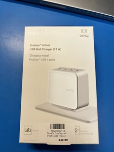 Moshi 4-Port USB Wall Charger 35W Fast Charging - Picture 1 of 2