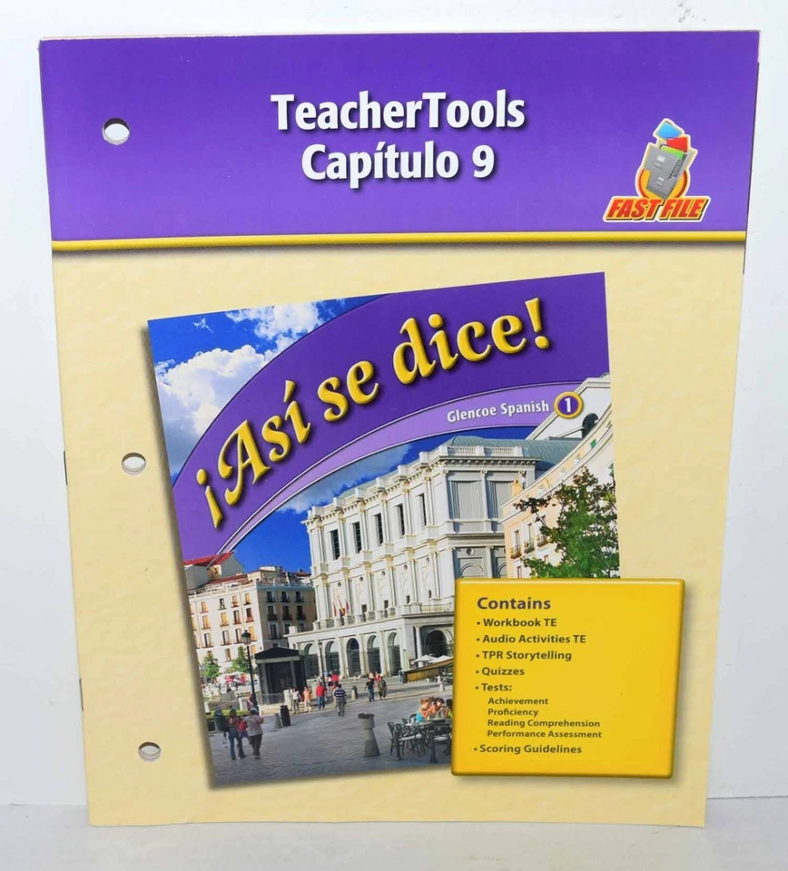 Asi se dice Teacher Tools Capitulo 9 - Image 1 of 1