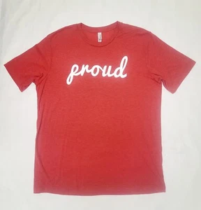 T-shirt rossa PROUD XL BP33 - Foto 1 di 5