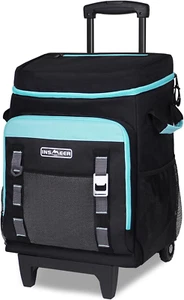 Cooler with Wheels and Handle, 80 Cans/50L Rolling Cooler, Portable Soft Sided C - Bild 1 von 11