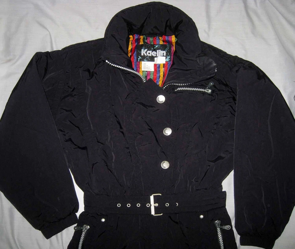 KAELIN ® Women's - Full Length One Piece - Black - Size 8 - 5030W Ski Suit - New - Image 1 of 4