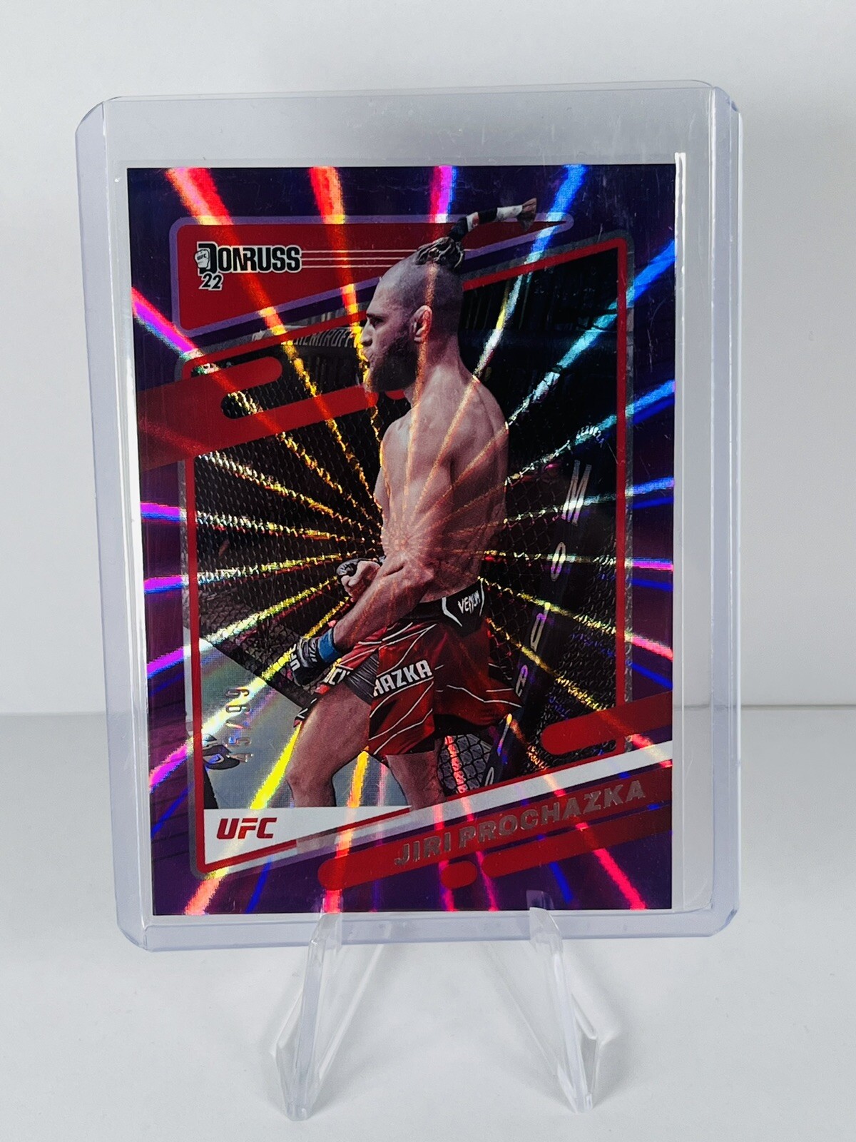 2022 Panini Donruss UFC Jiri Prochazka Holo Purple Laser /99