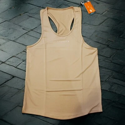 YoungLA Tank Men's Size Small Beige Performance Line Hydrocool Racerback NWT - Image 1 of 4