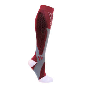 US Mens Compression Socks 20-30 mmhg Sports Knee High For Running Fitness Winter