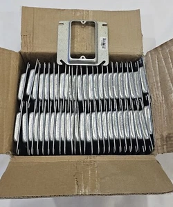 New Box of 50 NAI Single Gang 4" Square Tile Cover 1/2" Raised NAR44104 - Picture 1 of 6
