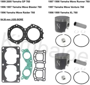 Yamaha GP 760 WaveBlaster Raider Runner XL 84.50 mm BORE Piston Kits Rebuild - Bild 1 von 1