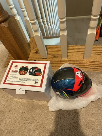 NASCAR 2015 JEFF GORDON #24 AXALTA REPLICA RAINBOW 15  MINI HELMET W PIN Cover