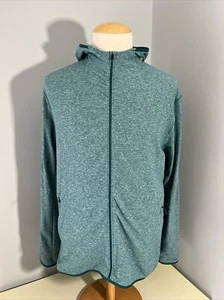 Lululemon Surge Warm Full Zip Jacket Hoodie Mens XL Heathered Laguna Teal Green - Picture 1 of 10