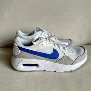 Nike Air Max SC White Game Royal Blue Gray Shoes Sneakers CZ5358-101 Size 4Y - Picture 1 of 7