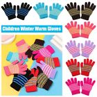 Winter Keep Warm Thicken Baby Finger Gloves Cartoon Kids Gloves Printed Stripe