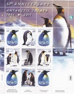 KAPPYSSTAMPS W7552 MARSHALL ISLANDS 2011 PENGUIN SHEET MINT NEVER HINGED - Picture 1 of 1