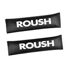 2Pcs Carbon Fiber Car Seat Belt Cover Shoulder Pad For Ford Mustang F150 Roush
