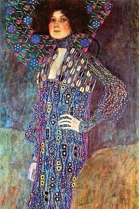 Portrait of Emily Fidge Gustav Klimt Poster Print - Image 1 of 1