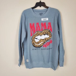 Felpa mamma Vibes grigio chiaro simply taglia small - Foto 1 di 7