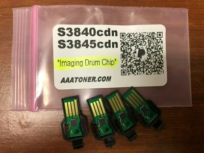 4 x Recarga de chip de batería de imagen para Dell Color Smart S3840cdn, S3845cdn TWR5P Foto 1 de 4