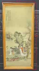 Handgenähte Vintage Tang Yin chinesische Suzhou bestickte Seide Kunstwerke - Bild 1 von 12