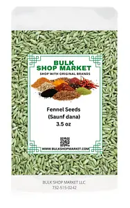 Fennel Seeds 3.5oz (100GM) Spice By BulkShopMarket Resealable Bag - Picture 1 of 1