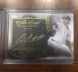 2016 Topps Five Star Golden Graphs #FSGCAP Andy Pettitte Yankees 28/50 - Picture 1 of 1