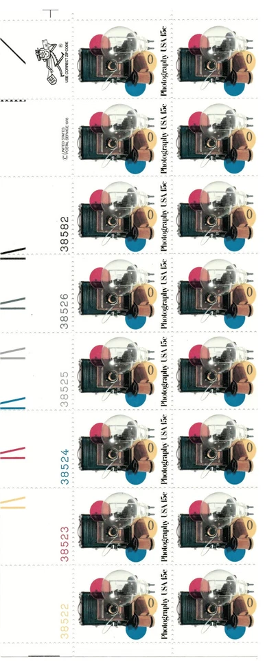 US Stamps Scott # 1758 - Pane of 16 - Photography - MNH - TAGGED - Image 1 of 2