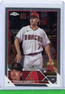 CORBIN CARROLL 2023 Topps Chrome Update USC220 Rookie Debut Base RC DIAMONDBACKS - Picture 1 of 3