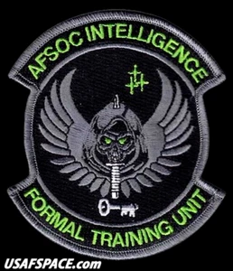 AIR FORCE SPECIAL OPERATIONS COMMAND INTELLIGENCE FORMAL TRAINING USAF VEL PATCH - Picture 1 of 3