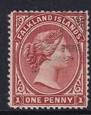 SG 19 Falklands 1891-1902. 1d reddish chestnut. good used  CAT £42