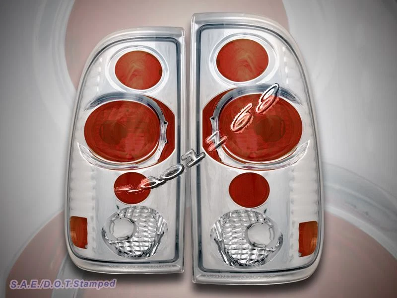 1999-2007 FORD F250 F350 F450 F550 TAIL LIGHTS CHROME G2 SUPER DUTY BRAND NEW - Image 1 of 1