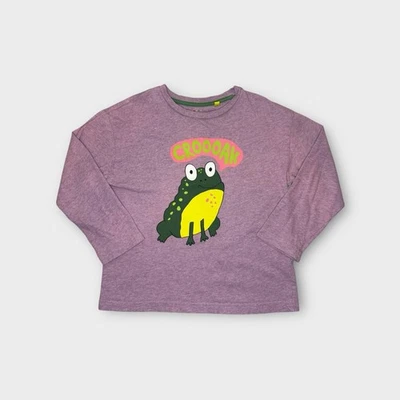 Camisa de manga larga Mini Boden Frog gráfica púrpura Foto 1 de 4