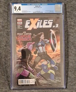 Exiles #3 CGC 9.4 1st Appearance Captain America Peggy Carter 2018 Marvel Comic - Picture 1 of 4
