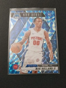 2024-25 Mosaico AZUL Reactivo Prizm Ron Holland II NBA DEBUT #258 Pistones RC - Imagen 1 de 3