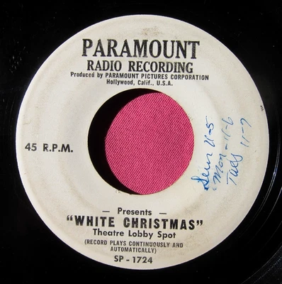 WHITE CHRISTMAS - rare Theatre Lobby Spot 45 for the 1954 movie with Bing Crosby - Image 1 of 2