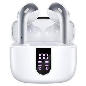 Bluetooth Headphones True Wireless Earbuds 60H Playback LED Power Display Ear... - Picture 1 of 7