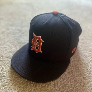 Gorra ajustable Detroit Tigers New Era SnapBack azul marino naranja y blanco MLB - Imagen 1 de 3
