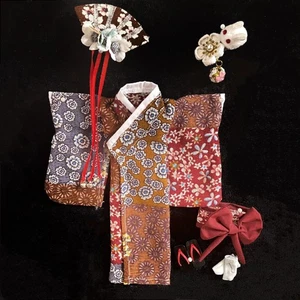 Handmade Blythe Doll Clothes Outfit Dress Kimono for OB22/OB24 doll BJD Azone - Picture 1 of 8