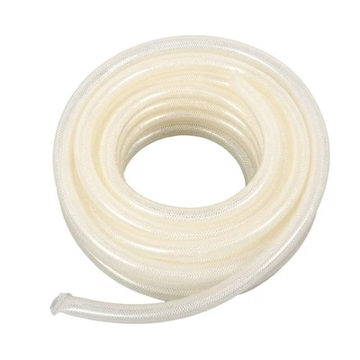 3/4" ID x 1" OD 50ft Clear Braided PVC Hose, High Pressure Reinforced Flexible - Image 1 of 4