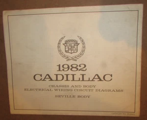 1982 Cadillac Seville Chassis and Body Electrical Wiring Circuit Color Diagrams - Bild 1 von 1