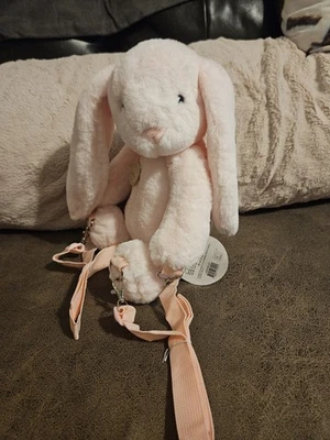 Pink Rabit Plushy As Well A backpack In 1 Piece Stuffed Animal - Image 1 of 4