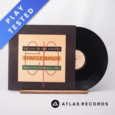 Simple Minds Ballad Of The Streets Townhouse 12" EP Vinyl Record SMXT 3 - VG+/EX - Image 1 of 4