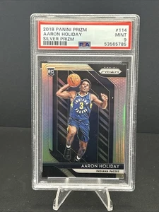 2018-19 Panini Prizm Aaron Holiday Silver RC Prizm #114 PSA 9 🔥🏀🔥 Pacers - Imagen 1 de 2