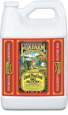 Fertilizante líquido orgánico Big Bloom de 1 galón para plantas frutas y verduras Foto 1 de 2