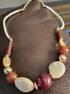 Avon Studio 1886 warme Herbst Perlen Halskette neu im Karton - Bild 1 von 6