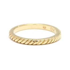 Hidalgo Flat Rope Band, 18k Yellow Gold, Ring Size 4 - Picture 1 of 5