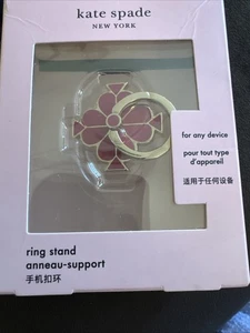 Kate Spade Vanga Attaccabile Anello Fiore Anello Stabilità e Supporto Telefono Nuovo con Scatola - Foto 1 di 8