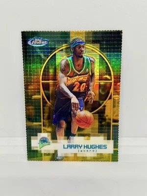2000-01 Topps Finest LARRY HUGHES Gold Refractor /100 Warriors #GOL-G 57 - Image 1 of 2