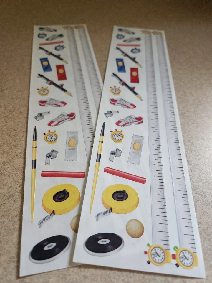 Creative Memories~Track & Field~Juego de 2 pegatinas de gran longitud Foto 1 de 1