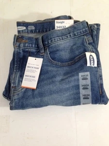 Old Navy Men’s Jeans 34x32 Loose Fit Built-In Flex tough Medium Wash Basic Denim - Picture 1 of 5