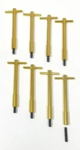 Muscle Car Gold Anodized Aluminum Valve Cover T-Bar Set Of 8 - Picture 1 of 1
